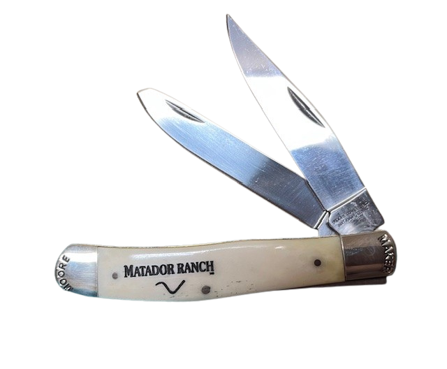 Moore Maker Bone Handle Bolster Trapper