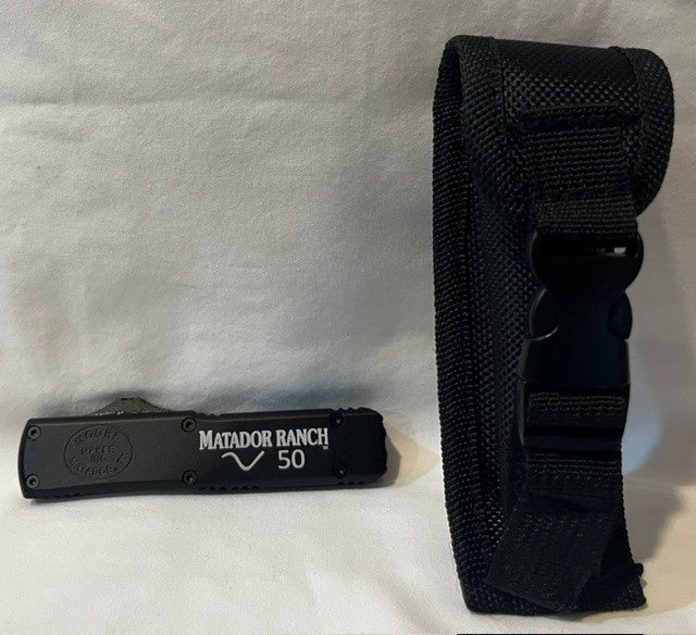 #1102OTF - BLACK OUT THE FRONT KNIFE - 4=3/8"