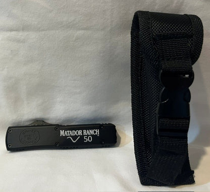 #1102OTF - BLACK OUT THE FRONT KNIFE - 4=3/8"