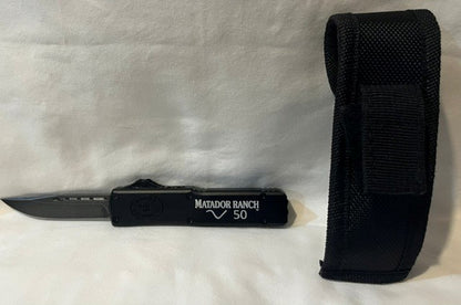 #1102OTF - BLACK OUT THE FRONT KNIFE - 4=3/8"